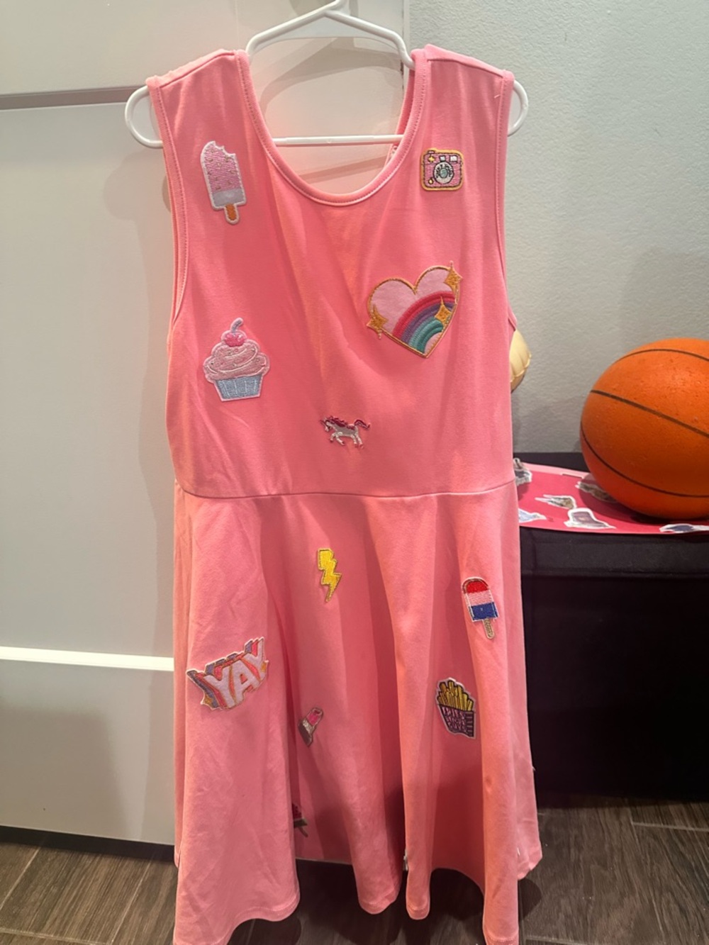 Lola + The Boys Pink Patchwork Casual Kids Dress